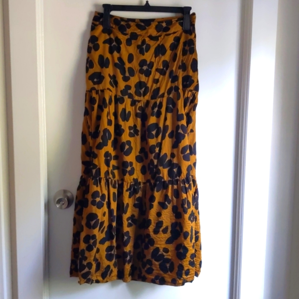 Who What Wear animal print long skirt